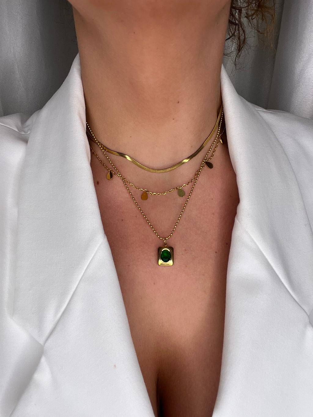 Set collana verde