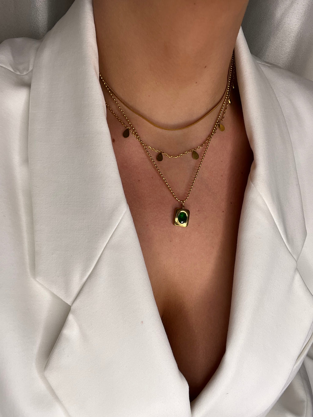 Set collana verde