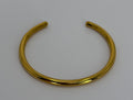 Bracciale rigido aperto dorato minimal